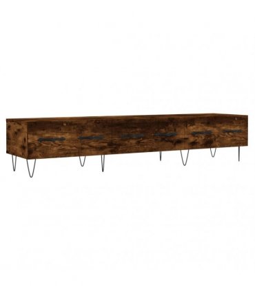 vidaXL TV Cabinet Smoked Oak 150x36x30 cm Engineered Wood — V0672042274