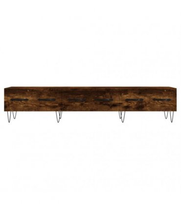 vidaXL TV Cabinet Smoked Oak 150x36x30 cm Engineered Wood — V0672042274