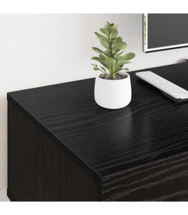 vidaXL TV Cabinet Black oak 150 x 36 x 30 cm Engineered wood — V0672042276