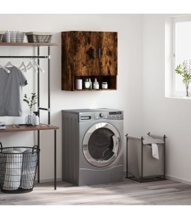 vidaXL Wall Cabinet Smoked Oak 60x31x70 cm Engineered Wood — V0672042464