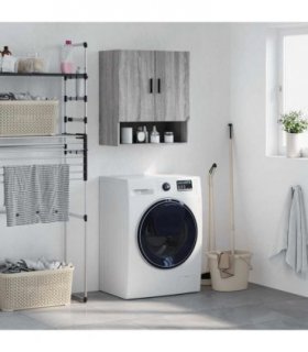 vidaXL Wall Cabinet | Grey sonoma | Engineered wood | Wall Cabinet | Rectangular