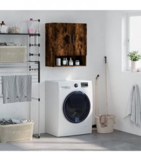 vidaXL Wall Cabinet Smoked Oak 60x31x70 cm Engineered Wood — V0672042475