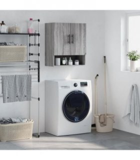 vidaXL Wall Cabinet Grey Sonoma 60x31x70 cm Engineered Wood — V0672042480