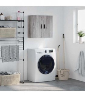 vidaXL Wall Cabinet | Grey Sonoma | Engineered wood | Medium | Wall Cabinet — V0672042526