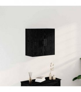 vidaXL Wall Cabinet Black Oak 60 x 31.5 x 60 cm Engineered Wood