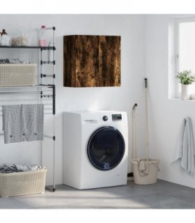 vidaXL Wall Cabinet Smoked Oak 60x31x60 cm Engineered Wood — V0672042536