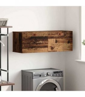vidaXL Wall-Mounted Cabinet Wall-mounted Old Wood 100 x 36.5 x 35 cm