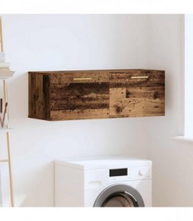 vidaXL Wall Cabinet Old wood 100 x 36.5 x 35 cm Engineered wood