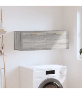 vidaXL Wall Cabinet | Grey Sonoma | Engineered wood | Medium | Wall Cabinet — Size: 100 x 36.5 x 35 cm