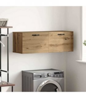 vidaXL Wall-Mounted Cabinet Artisan Oak 100 x 36.5 x 35 cm — V0672042575