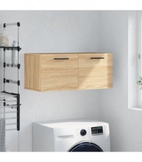 vidaXL Wall Cabinet Sonoma Oak 80x36.5x35 cm Engineered Wood — Size: 80 x 36.5 x 35 cm — V0672042618