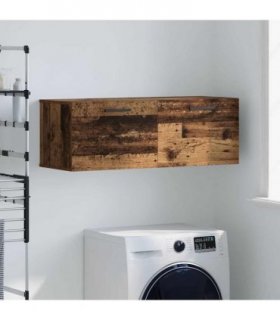 vidaXL Wall Cabinet Old wood 100 x 36.5 x 35 cm Engineered wood — V0672042619