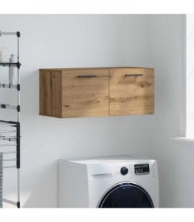 vidaXL Wall Cabinet Artisan oak 80 x 36.5 x 35 cm Engineered wood — V0672042628
