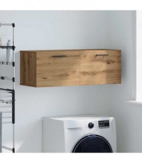 vidaXL Wall Cabinet Artisan oak 100 x 36.5 x 35 cm Engineered wood — V0672042630