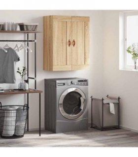 vidaXL Wall Mounted Cabinet Sonoma Oak 69.5x34x90 cm Engineered Wood