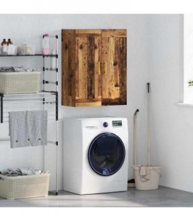 vidaXL Wall Mounted Cabinet Old Wood 69.5 x 34 x 90 cm Engineered Wood — V0672042643