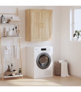 vidaXL Wall Mounted Cabinet Sonoma Oak 69.5x34x90 cm Engineered Wood — V0672042645