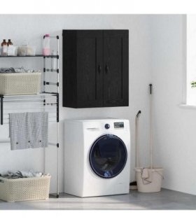 vidaXL Wall Mounted Cabinet Black Oak 69.5 x 34 x 90 cm — V0672042657