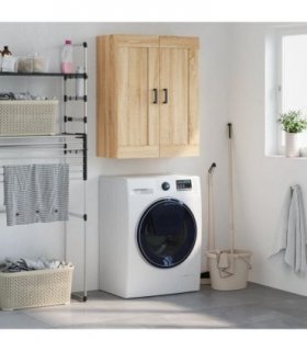 vidaXL Wall Mounted Cabinet Sonoma Oak 69.5x34x90 cm Engineered Wood — V0672042662