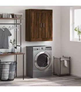 vidaXL Wall Mounted Cabinet Brown Oak 69.5x34x90 cm Engineered Wood