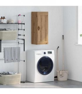 vidaXL Wall Mounted Cabinet Artisan Oak 34.5 x 34 x 90 cm