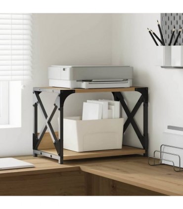 vidaXL Printer Stand Artisan Oak 44 x 26 x 31.5 cm Engineered Wood