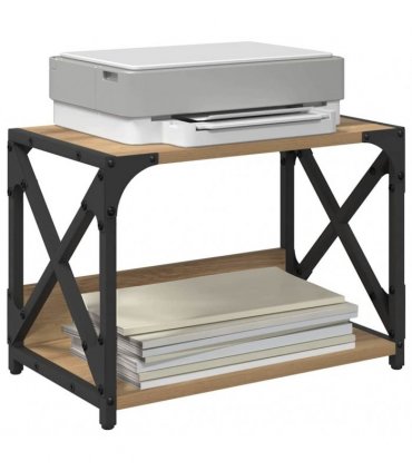 vidaXL Printer Stand Artisan Oak 44 x 26 x 31.5 cm Engineered Wood