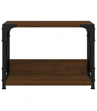 vidaXL Printer Stand 2-Tier Brown Oak 44x26x31.5 cm Engineered Wood