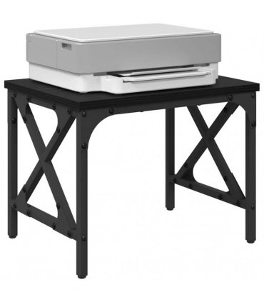 vidaXL Printer Stand Black Oak 40 x 30 x 31 cm Engineered Wood