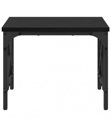 vidaXL Printer Stand Black Oak 40 x 30 x 31 cm Engineered Wood