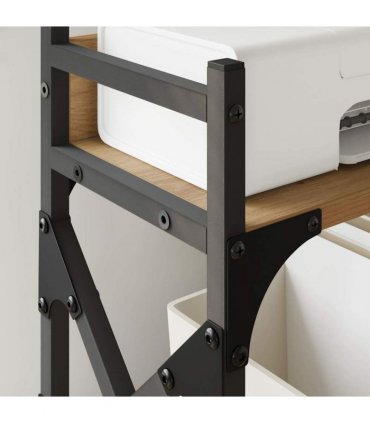 vidaXL Printer Stand Artisan Oak 40 x 20 x 40 cm Engineered Wood