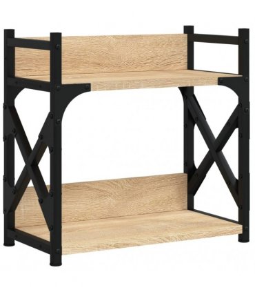 vidaXL Printer Stand 2-Tier Sonoma Oak 40x20x40 cm Engineered Wood