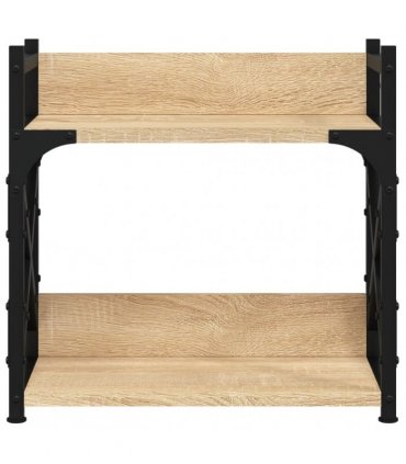 vidaXL Printer Stand 2-Tier Sonoma Oak 40x20x40 cm Engineered Wood
