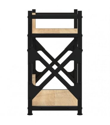 vidaXL Printer Stand 2-Tier Sonoma Oak 40x20x40 cm Engineered Wood