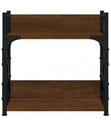 vidaXL Printer Stand 2-Tier Brown Oak 40x20x40 cm Engineered Wood