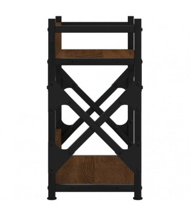 vidaXL Printer Stand 2-Tier Brown Oak 40x20x40 cm Engineered Wood