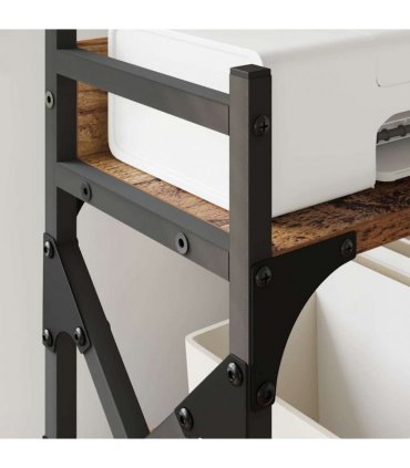 vidaXL Printer Stand Old Wood 40 x 20 x 40 cm Engineered Wood
