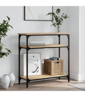 vidaXL Console Table Sonoma Oak 75x29x75 cm Engineered Wood