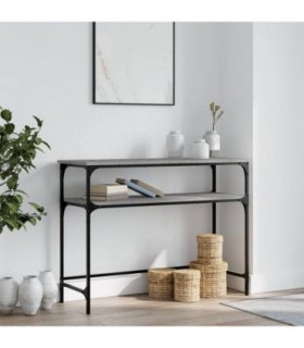 vidaXL Console Table Grey Sonoma 100x35.5x75 cm Engineered Wood — V0672042817