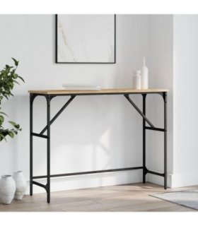 vidaXL Console Table Sonoma Oak 100x32x75 cm Engineered Wood