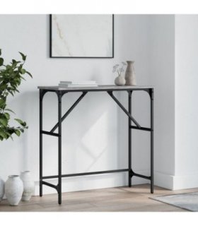 vidaXL Console Table Grey Sonoma 75x32x75 cm Engineered Wood