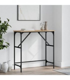 vidaXL Console Table Sonoma Oak 75x32x75 cm Engineered Wood