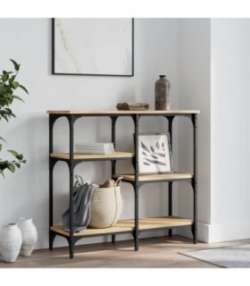 vidaXL Console Table Sonoma Oak 80x29x75 cm Engineered Wood