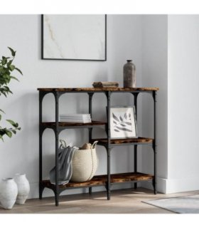 vidaXL Console Table Smoked Oak 80x29x75 cm Engineered Wood