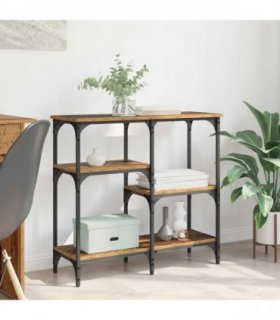 vidaXL Console Table Old Wood 80 x 29 x 75 cm Engineered Wood