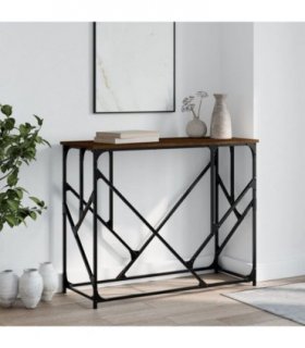 vidaXL Console Table Brown Oak 100x40x80 cm Engineered Wood