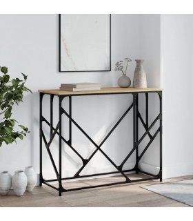 vidaXL Console Table Sonoma Oak 100x40x80 cm Engineered Wood