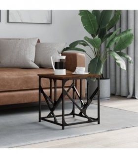 vidaXL Coffee Table Brown Oak 45x45x47.5 cm Engineered Wood — Size: 45 x 45 x 47.5 cm
