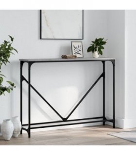 vidaXL Console Table Grey Sonoma 102x22.5x75 cm Engineered Wood
