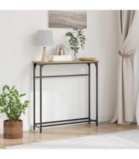 vidaXL Console Table Artisan Oak 75 x 19.5 x 75 cm Engineered Wood